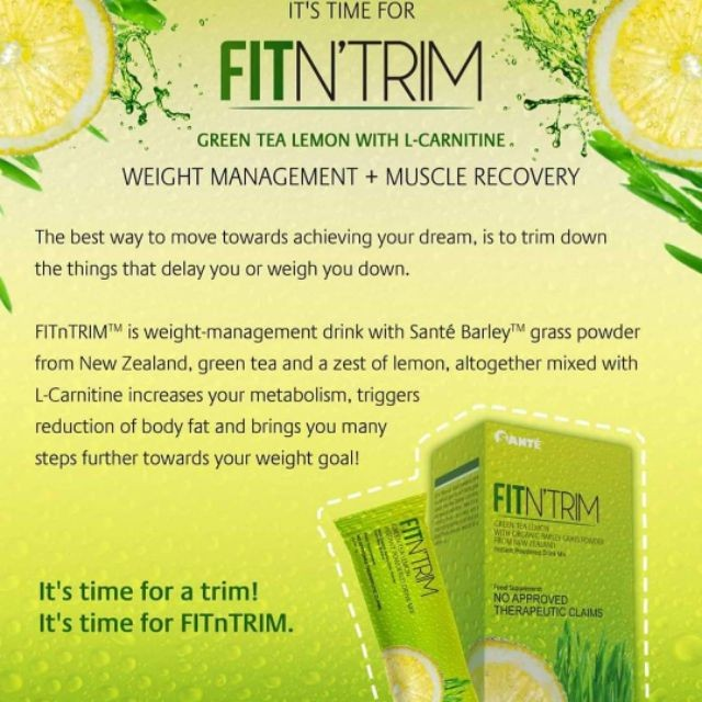 Santé Fit N Trim 7g x 10 Sachets: For weight management