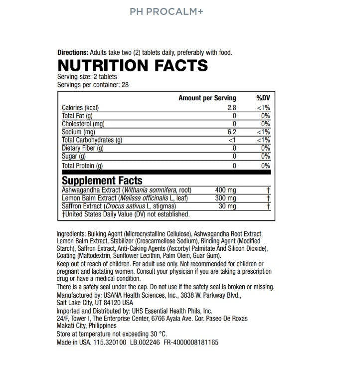 USANA ProCalm - Stress Relief Support Calm