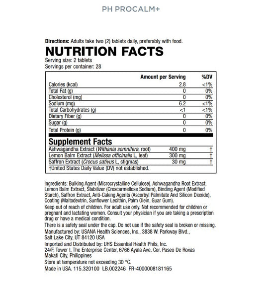 USANA ProCalm - Stress Relief Support Calm