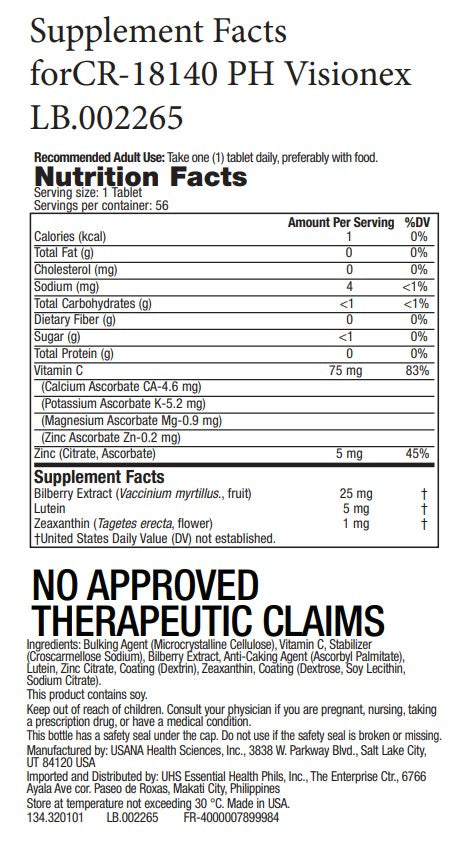 Usana Visionex - For Eye Health