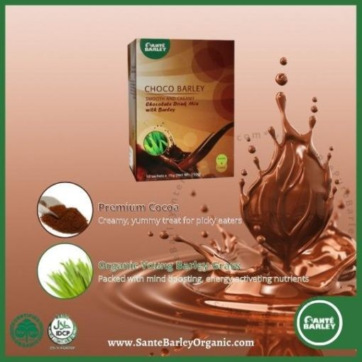 SANTE' BARLEY: Choco Barley - Support Heart Health and Anti Oxidant